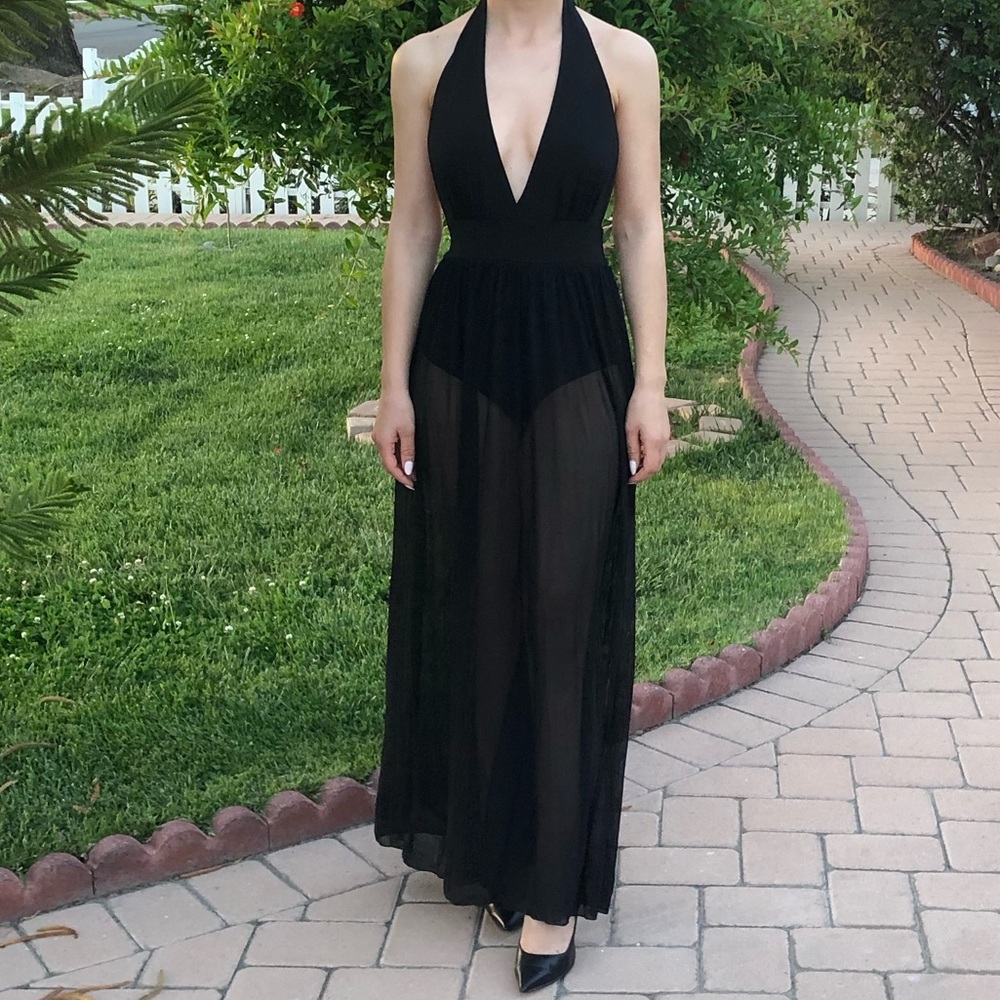 Black long dress